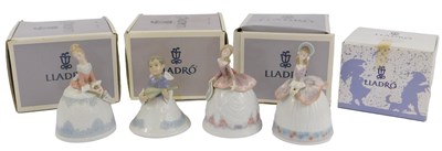 Lot 197 - Four Lladro porcelain decorative...