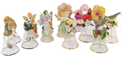 Lot 199 - A group of Franklin Mint bisque porcelain and...