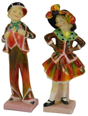 Lot 6 - Two Royal Doulton porcelain figures, modelled...