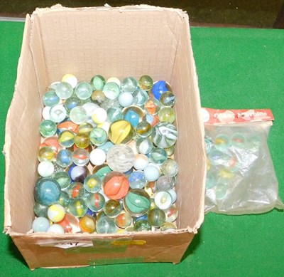 Lot 2247 - A collection of glass marbles.