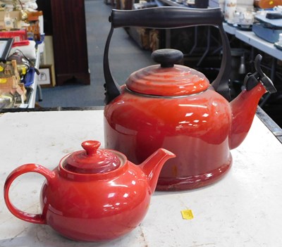 Lot 2004 - Two items of Le Creuset, comprising a teapot,...