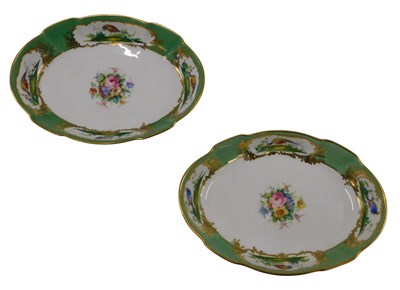 Lot 1156 - A pair of Minton oval dessert bowls, each...