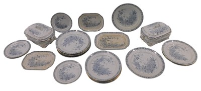 Lot 163 - A late 19thC Staffordshire Lara pattern part...