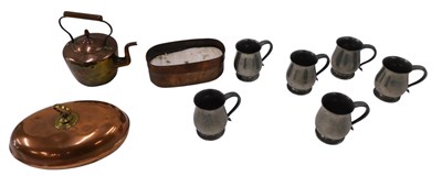 Lot 1159 - A quantity of metalware, to include oval,...