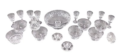 Lot 1161 - A quantity of cut and other glass, to include...
