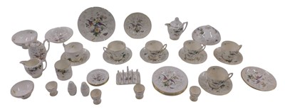 Lot 1165 - A Coalport Paradise pattern part tea...