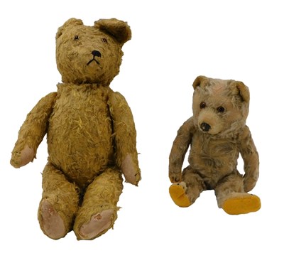 Lot 1190 - A child's teddy bear, with straw interior,...