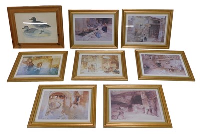 Lot 1191 - A set of seven coloured prints, after William...