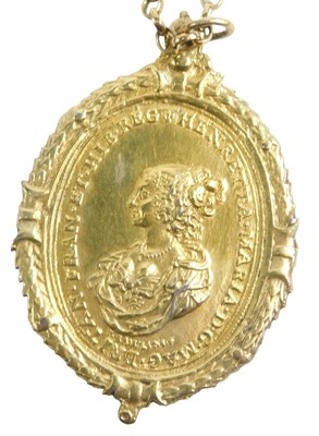 Lot 449 - A Charles I and Henrietta Maria silver gilt...