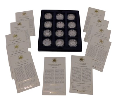 Lot 1262 - A set of twelve Queen's golden jubilee...