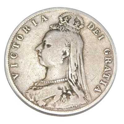 Lot 1289 - A Queen Victoria 1892 half crown.