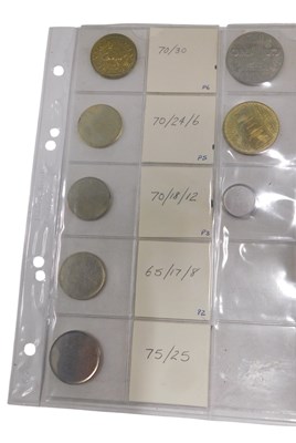 Lot 1290 - A quantity of unstruck coins, and some struck.