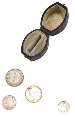 Lot 1295 - An associated set of Victorian silver Maundy...