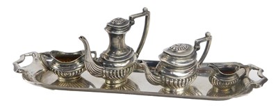 Lot 279 - An Elizabeth II silver miniature tea service,...