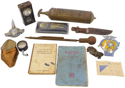 Lot 297 - A group of motoring related items, to include...