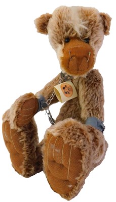 Lot 314 - A Bobbie's Bears mohair Percy bondage bear,...