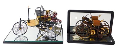 Lot 336 - A Franklin Mint model of an 1885 Daimler, in...