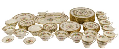 Lot 346 - A Coalport porcelain Ming Rose part tea and...