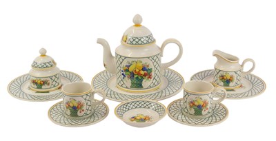 Lot 348 - A Villeroy & Boch porcelain Basket pattern...