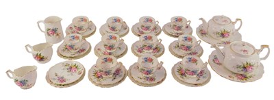 Lot 28 - An Aynsley porcelain tea service, decorated...