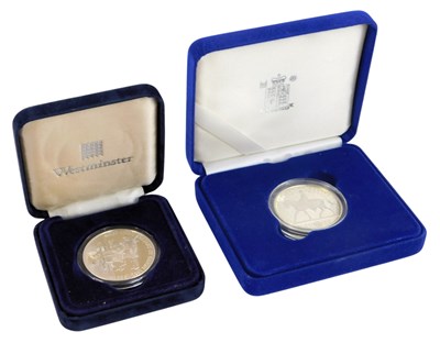 Lot 383 - A silver proof 2002 Jubilee crown, together...