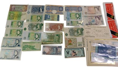 Lot 385 - Various banknotes, GB and world, to include...
