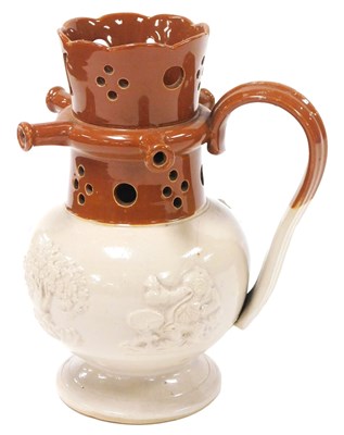 Lot 162a - A 19thC Staffordshire two tone stoneware...
