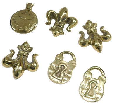 Lot 1352 - A collection of Stuart Haughton solid brass...