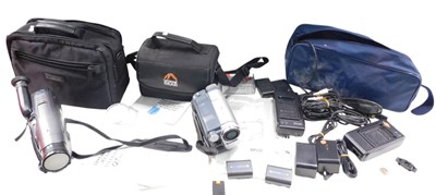 Lot 1368 - A Sony Handycam video camera, and other...