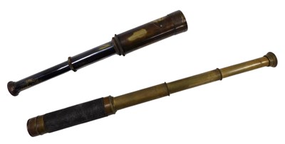 Lot 1379 - A reproduction three drawer telescope,...