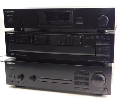 Lot 1425 - Three Kenwood Hi-Fi separates, to include a CD...