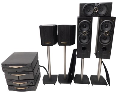 Lot 1439 - A Kenwood stacking Hi-Fi system, with speakers...