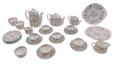 Lot 1459 - A Mintons Haddon Hall part tea service.