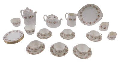 Lot 1456 - A Minton Spring Bouquet pattern part tea service.
