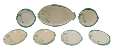 Lot 158 - A Staffordshire fish service, to include large...