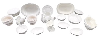 Lot 1463 - A quantity of white glazed ceramics, to...