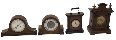 Lot 1480 - A quantity of clocks, to include a Vienna...