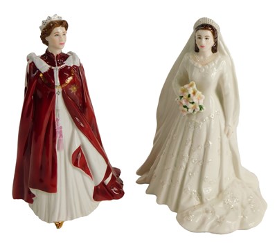 Lot 1488 - A Royal Worcester porcelain figure, in...