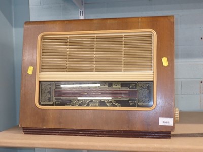 Lot 3046 - A Regentone walnut cased radio.