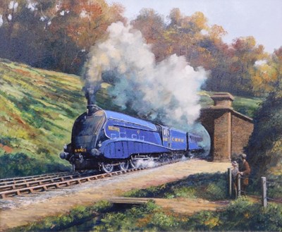 Lot 36 - Alan King (1946-2013). Spotting the Mallard,...