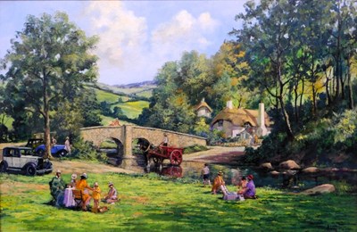 Lot 38 - Alan King (1946-2013). Summer's day, oil on...