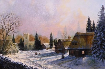 Lot 44 - John Worsdale (1930-2008). Winter scene and...