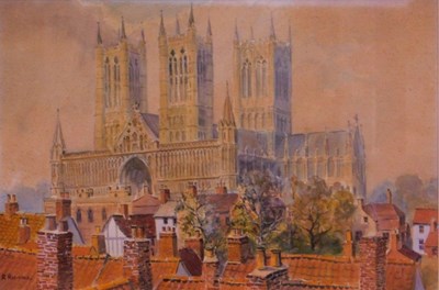 Lot 50 - Robert Riddell (1934-1995). Lincoln Cathedral,...