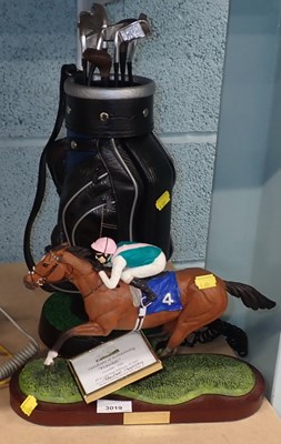 Lot 3019 - A racehorse sculpture, depicting Frankel,...