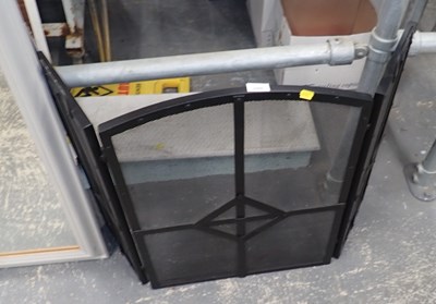 Lot 2569 - A three fold fire screen.
