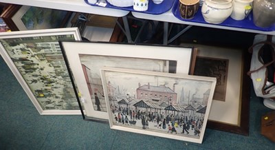 Lot 3133 - After Lowry. Four prints to include The Level...