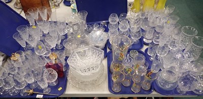 Lot 3144 - Various glassware, to include drinking glasses,...