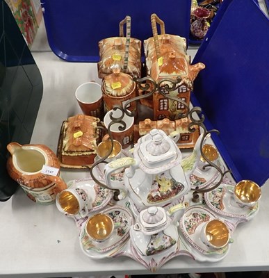 Lot 3147 - A Capodimonte coffee set, comprising coffee...