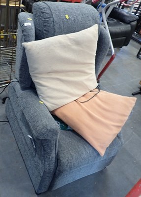 Lot 2599 - An electric reclining armchair, in grey...