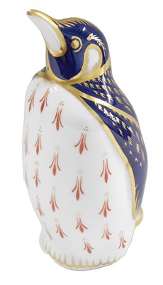 Lot 491 - A Royal Crown Derby porcelain penguin...